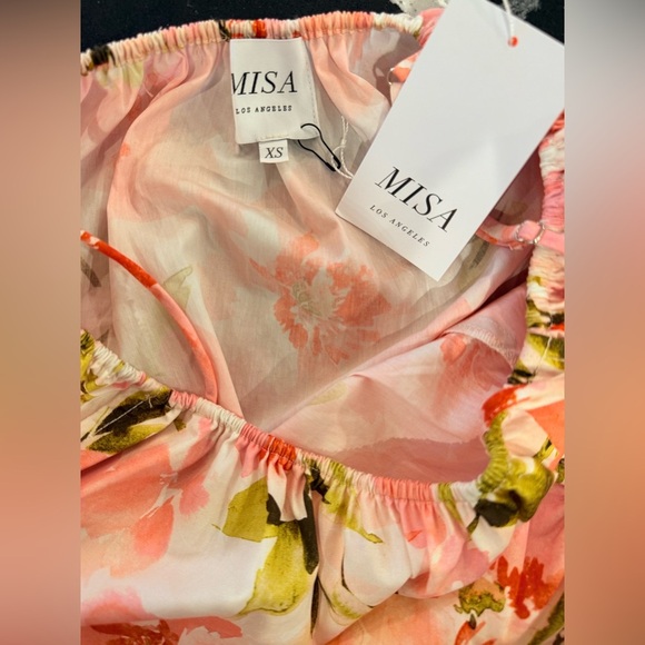 MISA LA ‘Farrow’ Floral Pink and White Sundress NWT - Picture 2 of 9